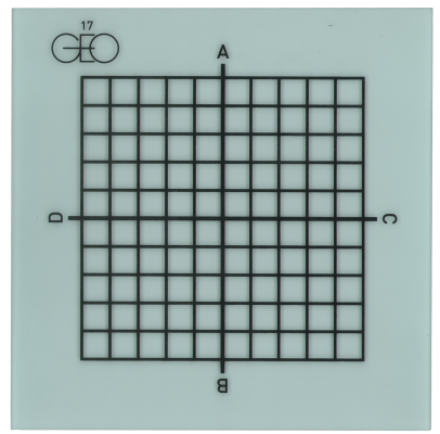 GEO-Laser LL-ZT Green Plumb Laser Target with Coordinates Grid (150 x 150mm)