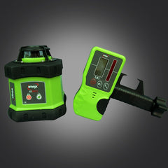 Imex E60 Red Rotary Laser Level Kit includes Tripod & Staff