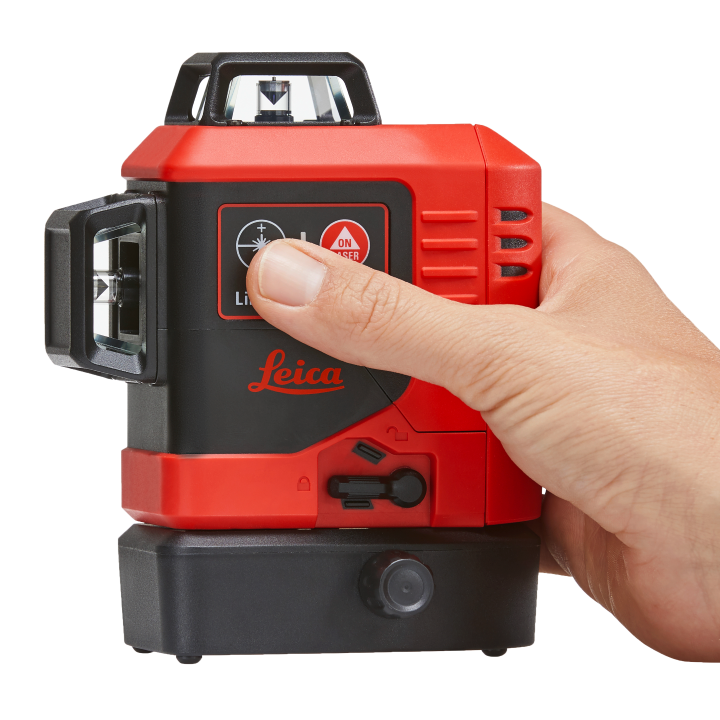 Leica Lino L6R-1, 3x360° Laser, Red Beam ,Li-ion, Wall Mount, Rugged Case