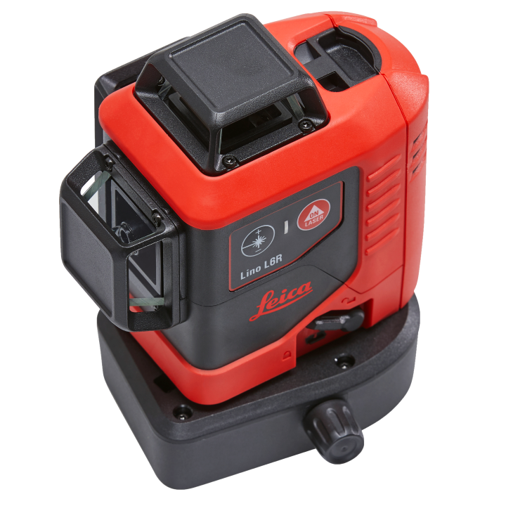 Leica Lino L6R-1, 3x360° Laser, Red Beam ,Li-ion, Wall Mount, Rugged Case