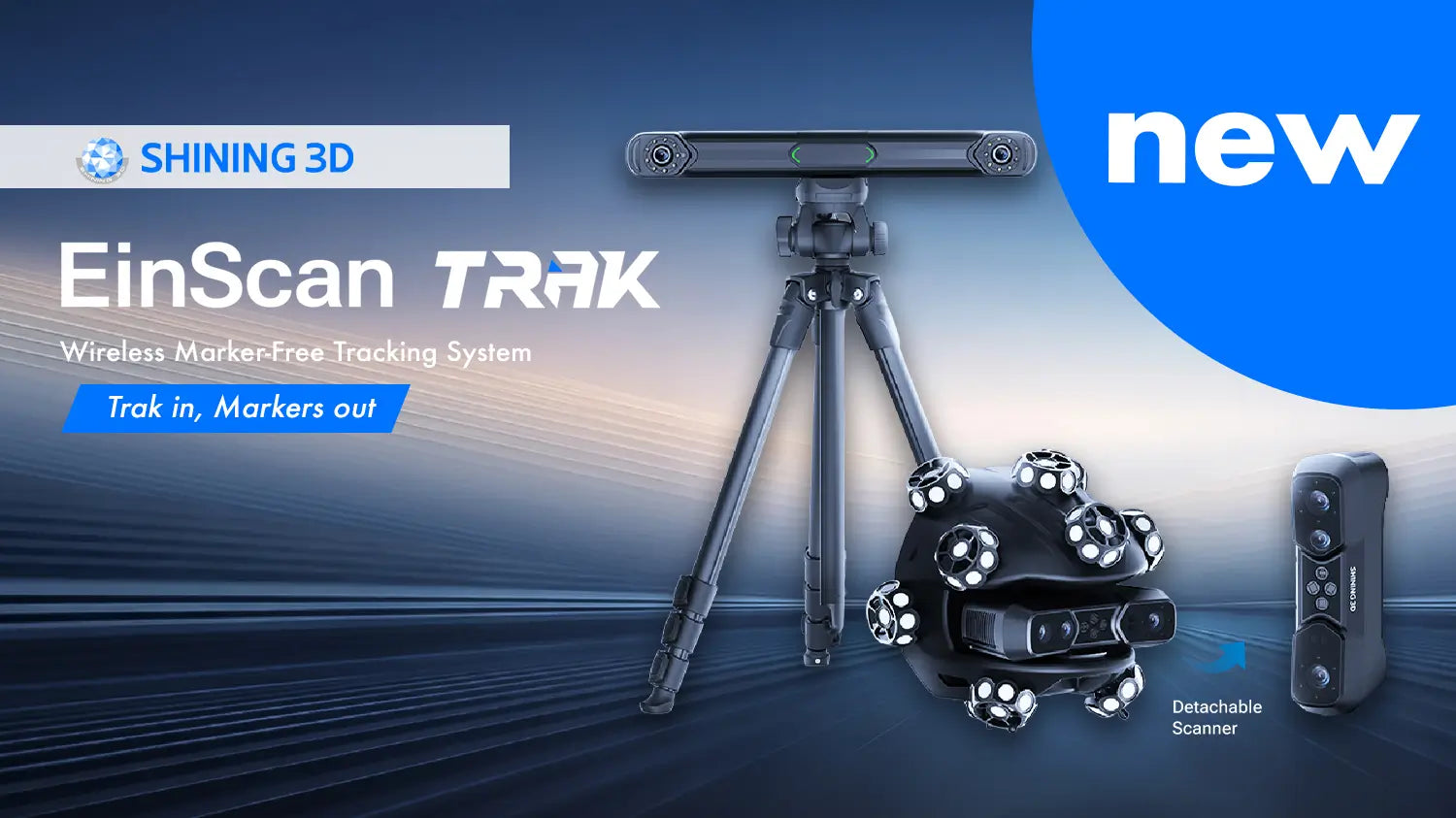 EinScan Trak | Wireless Marker-Free Tracking System