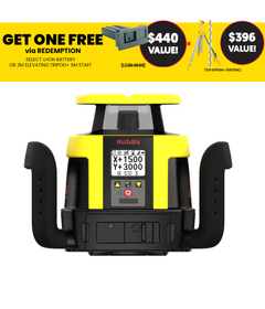Leica Rugby CLAx 700 Hz/Vt Dial-In Dual Grade Laser ±15% with Combo+ Receiver & Li-Ion
