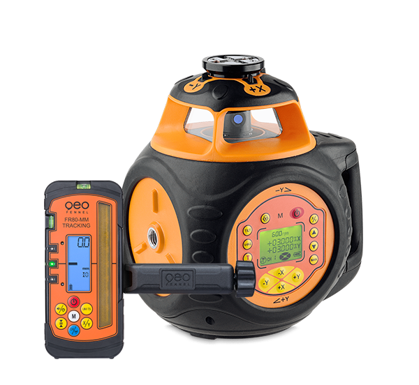 geo-FENNEL FL 510HV-G Tracking (LC 2) Dual Grade Rotating Laser with FR 80 MM Tracking Receiver