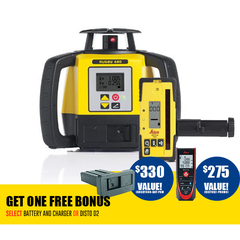Leica Rugby 680 Rotating Grade Laser Level with RodEye 160 Digital Laser Receiver (requires Li ion batteries)
