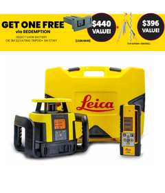 Leica Rugby CLAx 550 Hz/Vt Dial-In Dual Grade Laser ±8% with Combo+ receiver & Li-Ion