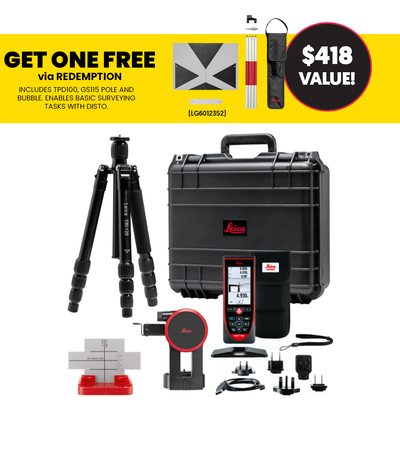 Leica Disto S910 Package includes TR120 tripod + FTA360-S+ Heavy Duty Rugged Case