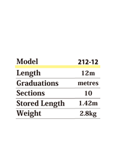 Senshin 12m Fibreglass Measuring Pole