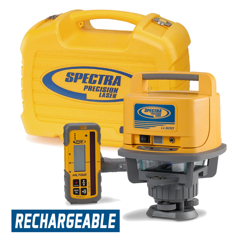 Spectra Precision LL500-4 with HL700 Receiver (NiMH package)