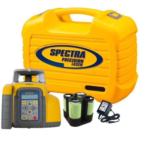 Spectra GL412N Grade Laser w/ Batt, Carry Case & Recharge Kit