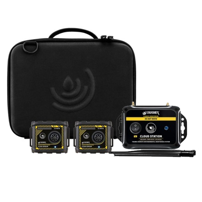 Tramex TREMS-2 with 2 Ambient Cloud Sensors with Station in ALLBAG