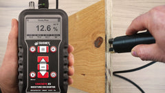 Measuring moisture content and RH in concrete and wood