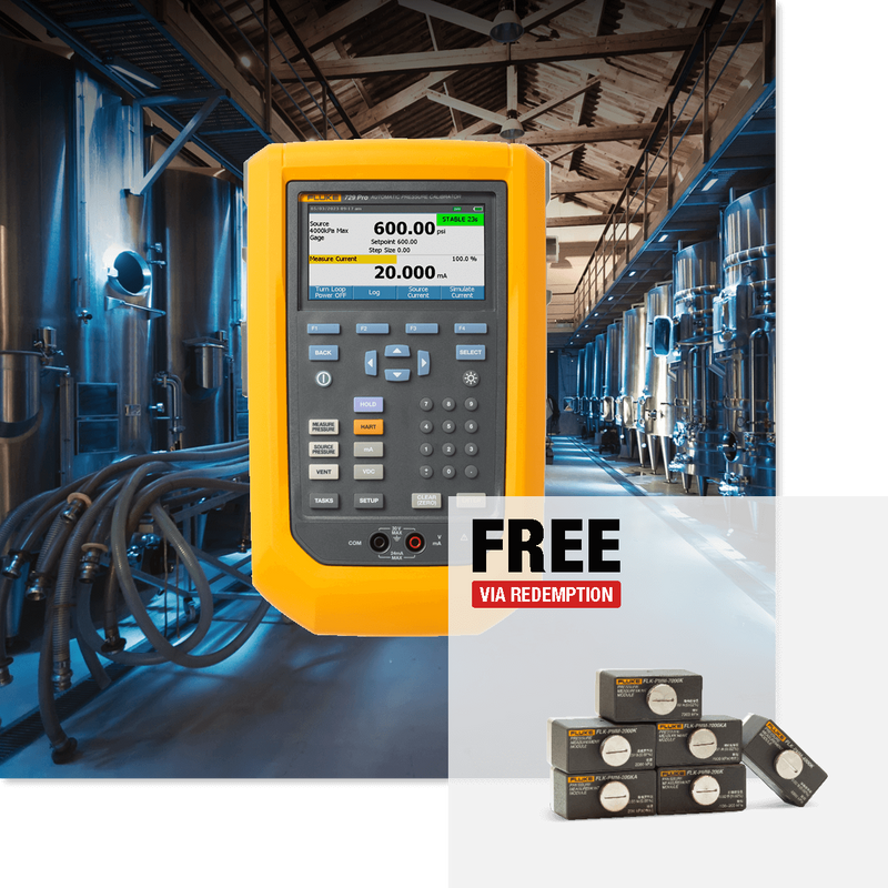 Fluke 729 Pro Automatic Pressure Calibrator (item no. 5300476, 5300483)