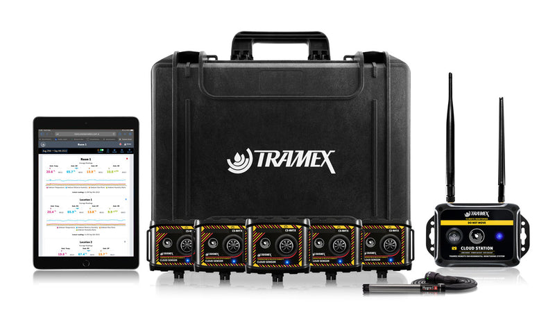 Tramex TREMS-Xtra: Remote Temp & Humidity Monitoring (5 Sensors & Probes)