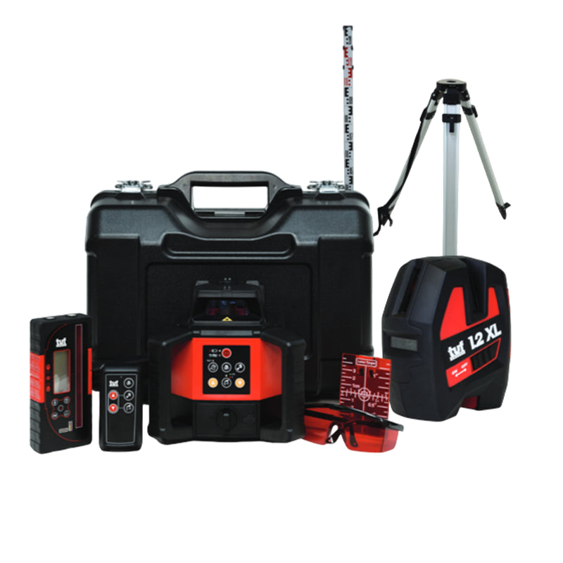 TUF 208RKIT and TUF1.2XLR (Rotating laser kit + crossline kit) - Red
