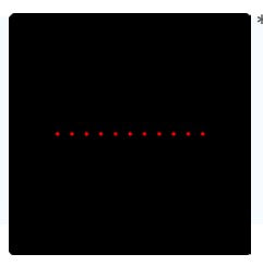 Z-Laser 11 dots arranged in a line