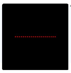 Z-Laser 19 dots arranged in a line