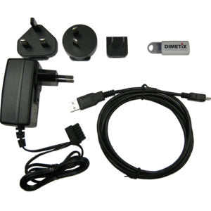 Dimetix Starter Kit C Series RS-232 Cable, Power Supply Utility Software