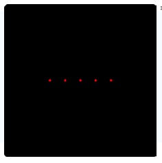 Z-Laser 5 dots arranged in a line