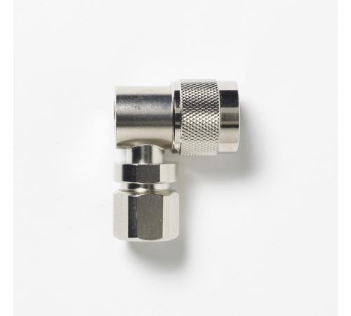 Fluke Pomona 73048 N Type Right-Angle Plug, 50 Ohm, Clamp Type, RG214, 225, 393 (item no. 3387908)
