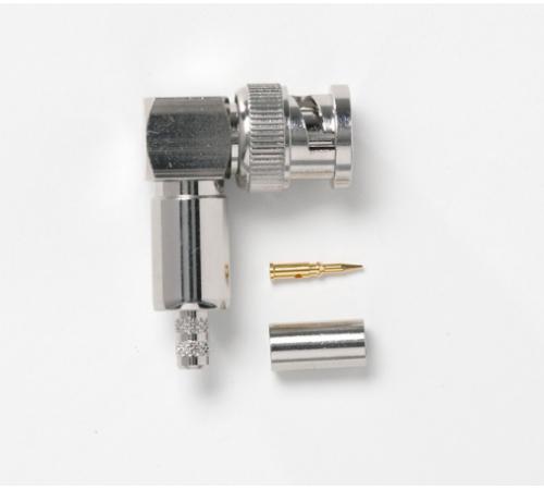 Fluke Pomona 73061 BNC Right-Angle Plug, 50 Ohm, Crimp Type, RG58, 141 (item no. 3388039)