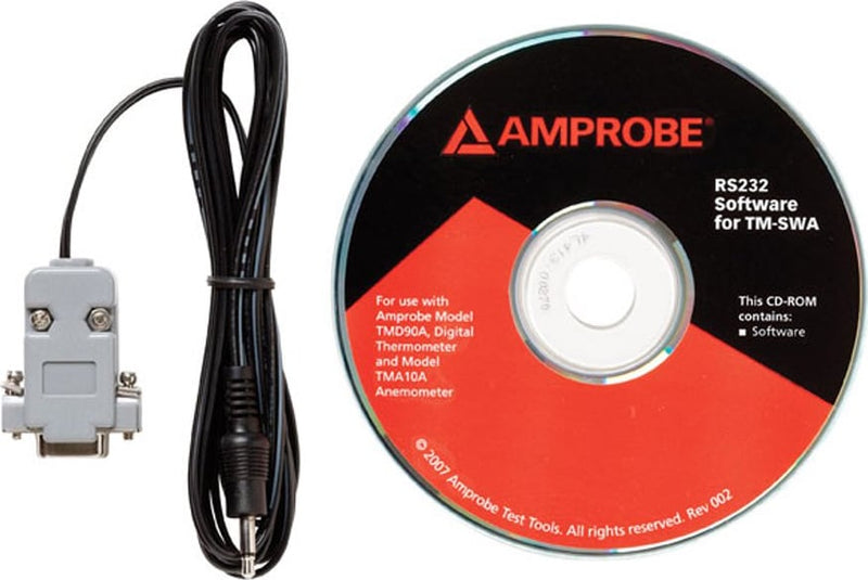 Fluke Amprobe TM-SWA Rs232 Cable and Software for Tmd90 and Tma10 (item no. 3027085)
