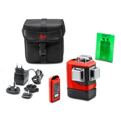 Leica LINO L6GS-1 Li-ion 3x360° Green Beam Multi Line Laser Combo Kit With Soft Case