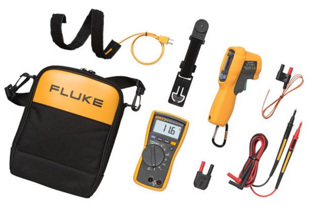 Fluke 116/62 MAX+ HVAC Multimeter & IR Thermometer Kit