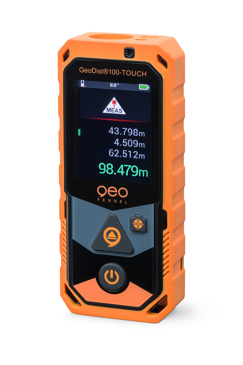GeoDist®100-Touch Laser Distance Meter Easy operation like a smartphone Touchscreen