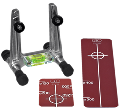 Geo Laser Universal Target Frame KL-04 with targets DN 150 – 300 and DN 400 – 500 Red Target