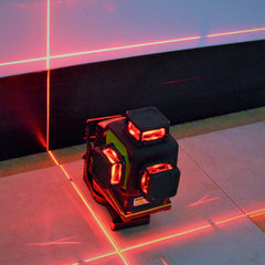 Imex LX3DRD 3 x 360° Red Multiline Laser Level with Laser Detector