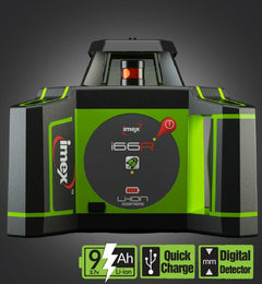 Imex i66R Red Rotating Laser Level with LRX6 Laser Receiver