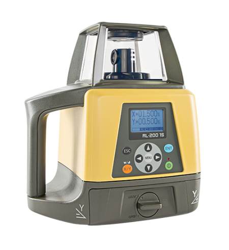 Topcon RL-200 2S Dual Grade Rotary Laser (Rechargeable STANDARD - LS-80 Receiver & Remote Control)